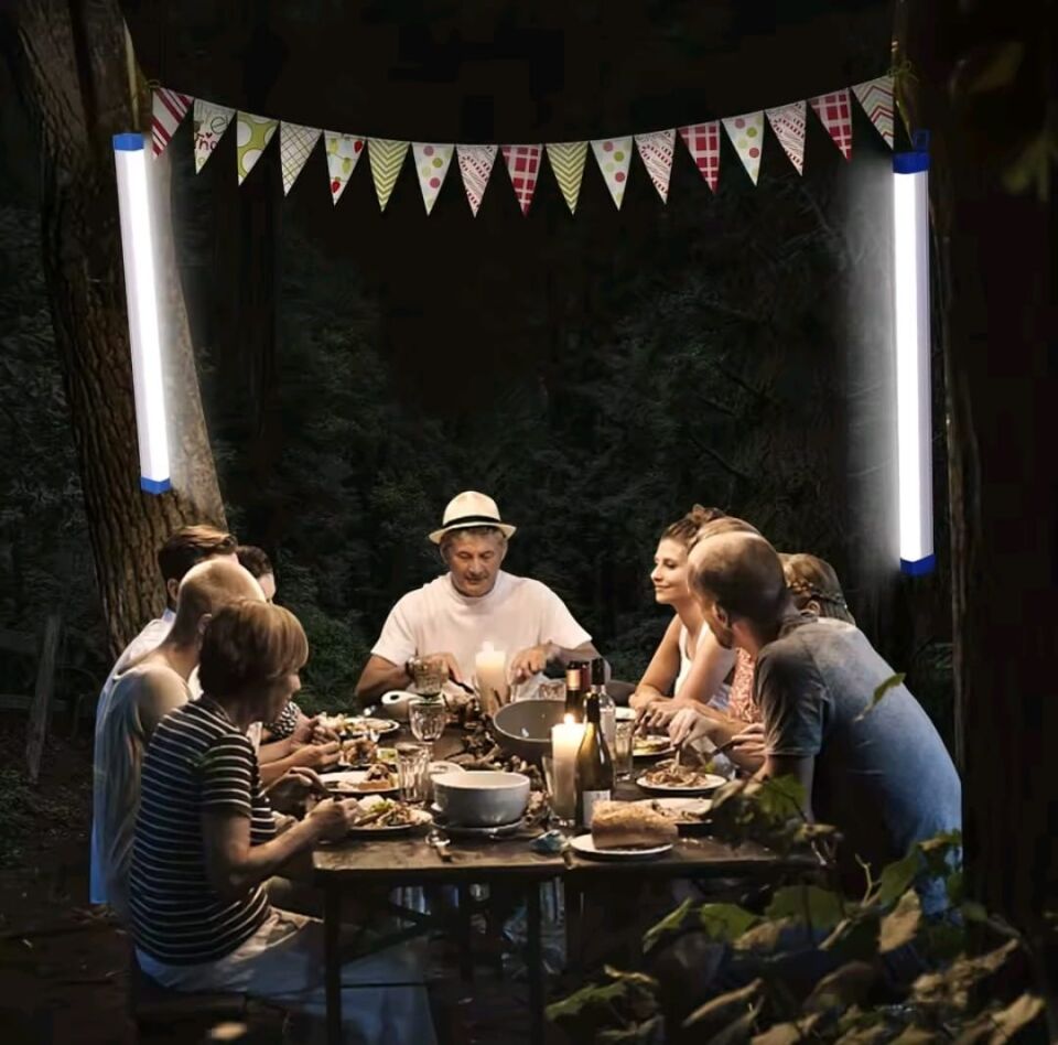 SARJLI KAMP KARAVAN ÇADIR SARJLI FLOROSAN 52 CM LAMBA FONKSİYONEL IŞILDAK