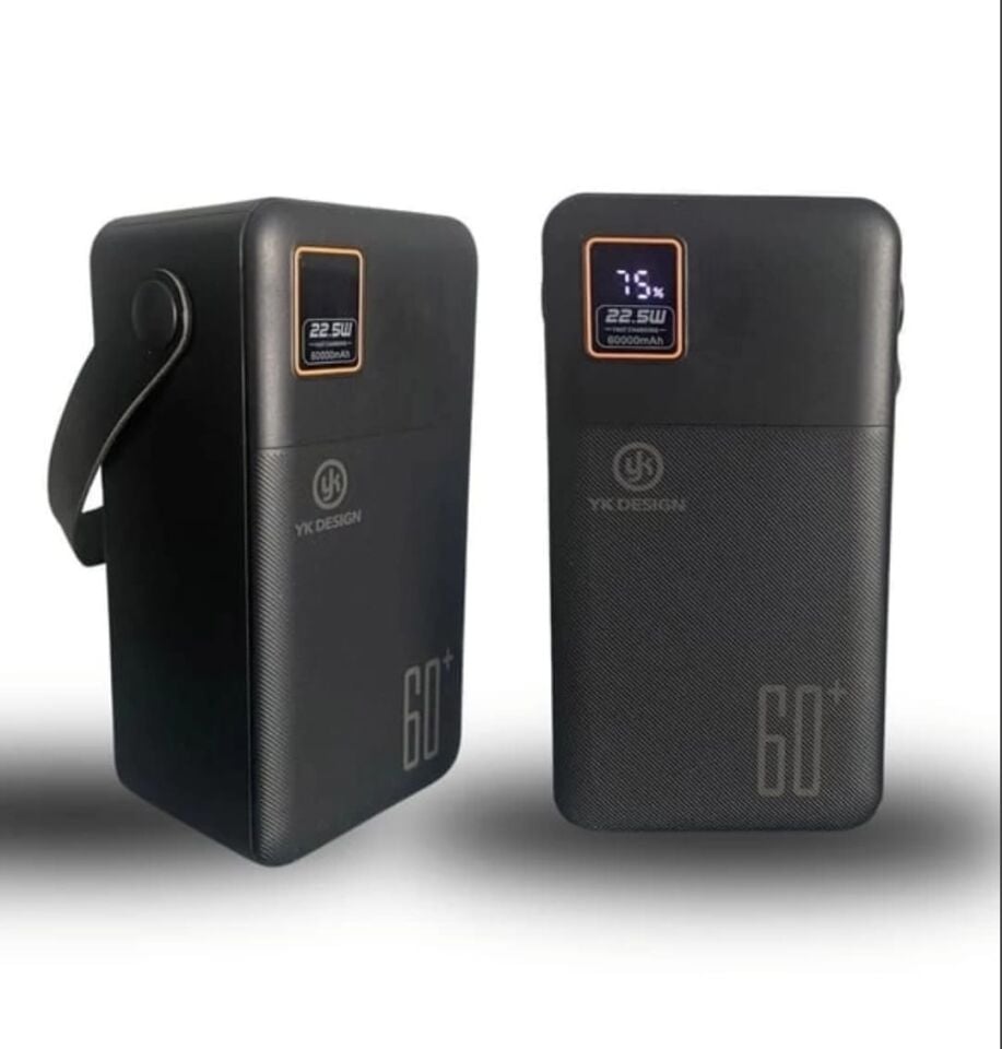 Ultra Dayanıklı Uzun Ömürlü Poerbank Hızlı Şarj Destekli 22.5W 60000 Mah Powerbank Kamp Karavan Çadır