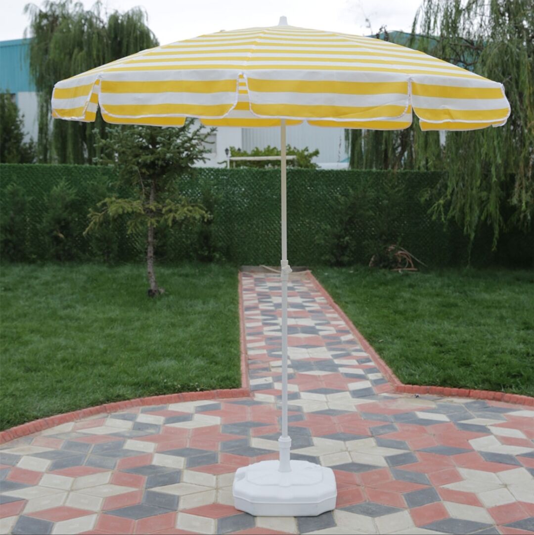 Kamp Plaj Şemsiyesi 10 Telli Kaliteli Güneş Geçirmez Set Halinde Şemsiye Altı Dahil