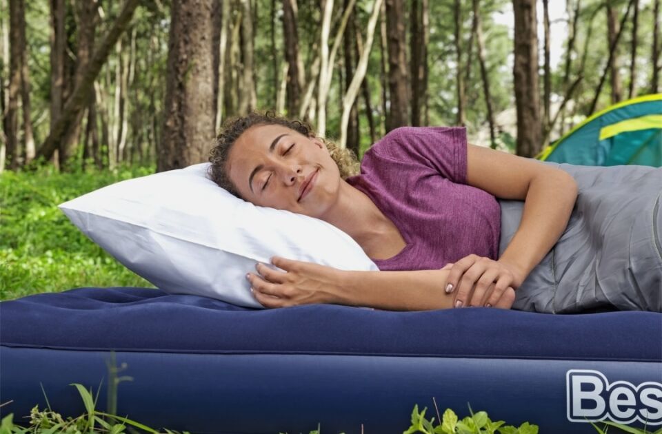 Tek Kişilik Kamp Doğa  Şişme Yatak Bestway Dolgulu Yatak Kalın Model