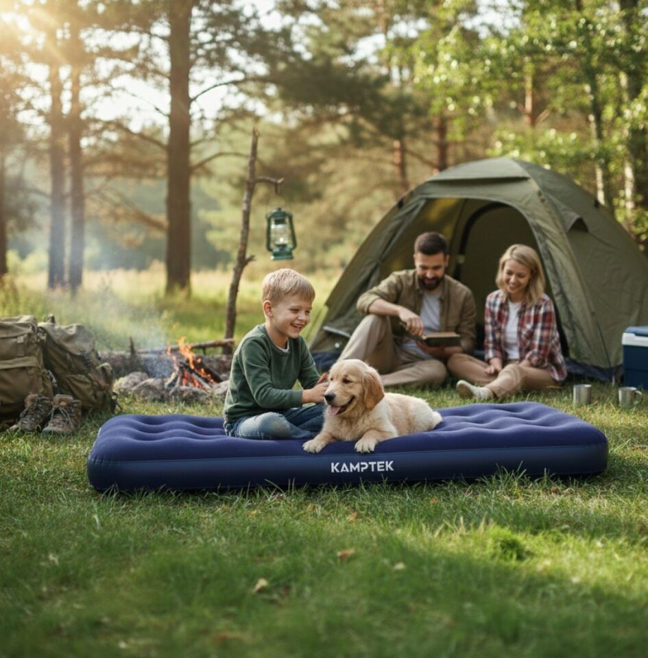 Tek Kişilik Şişme Yatak Set Pompa Dahil Manuel Pompa