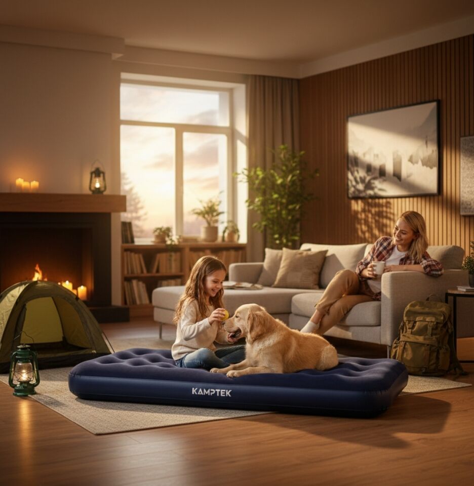 Tek Kişilik Şişme Yatak Set Pompa Dahil Manuel Pompa