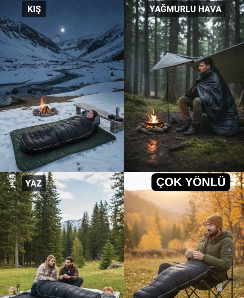 Doğa Kamp Balıkçılık Outdoor Su Geçirmez Uyku Tulumu -10