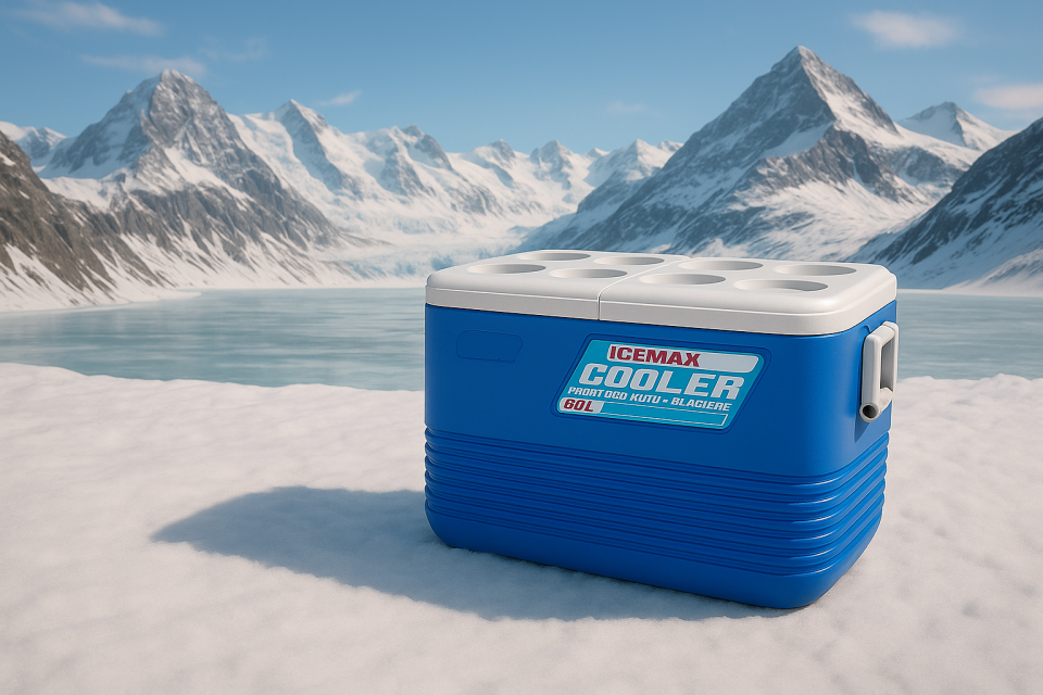 Oto Kamp Termos Buzluk 60 Litre Geniş Büyük Boy Çift Kapak