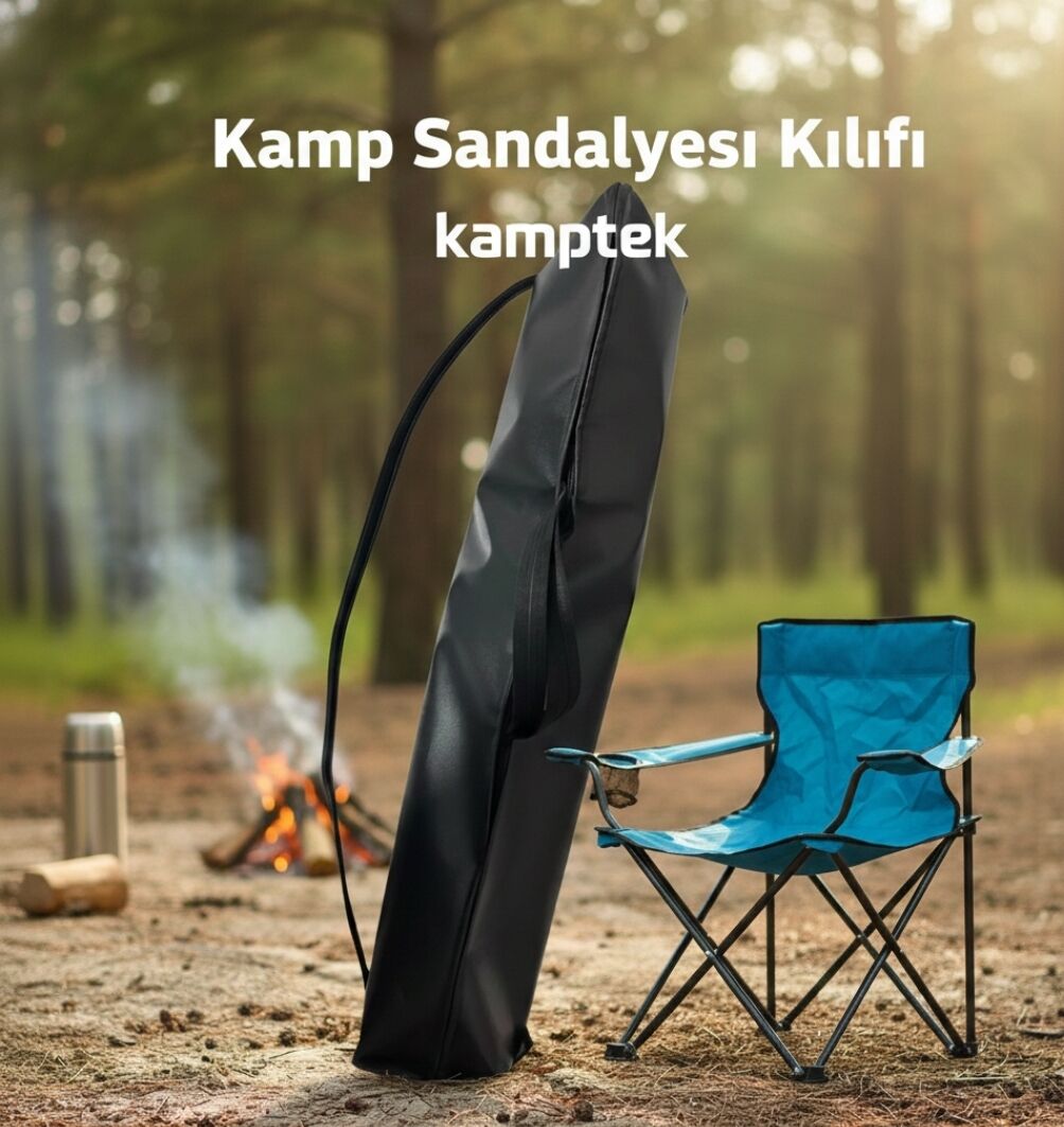 Kamp Sandalye Kılıfı Dayanıklı Fermuarlı Tasarım Kalın Kumaş