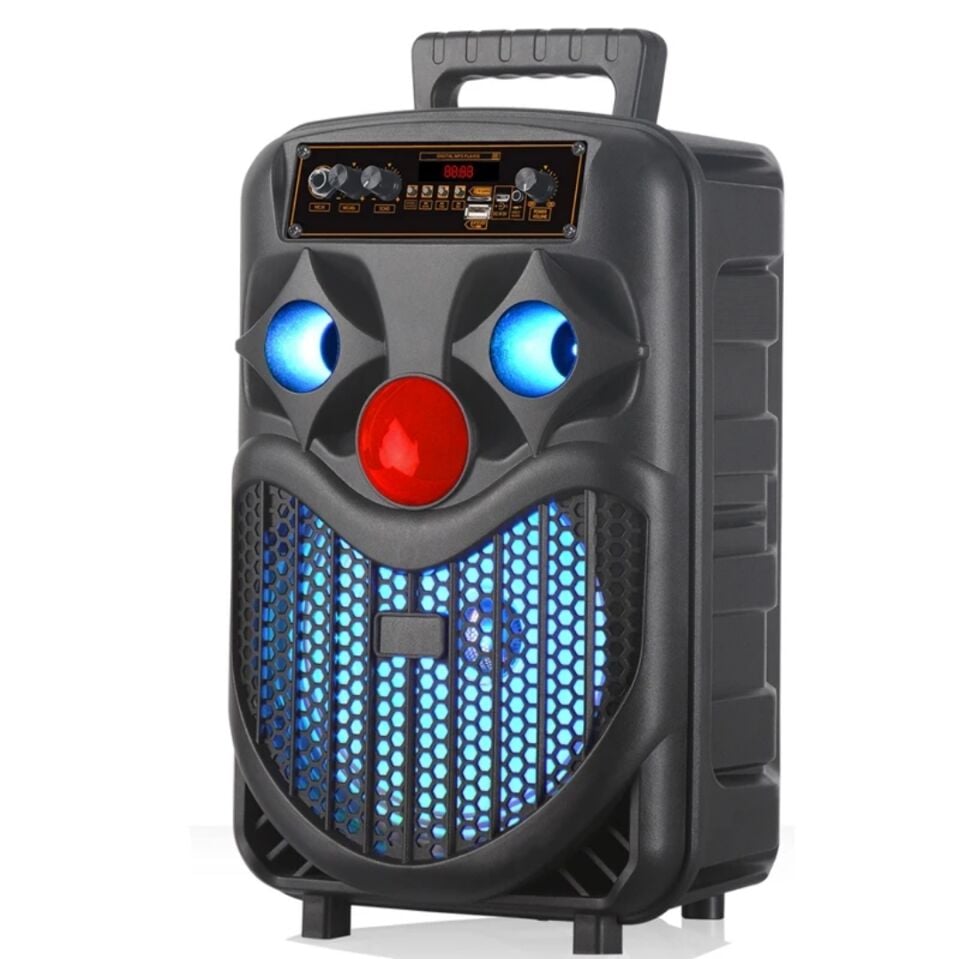 Mikrafonlu Bluetooth Hoparlör Parti Eğlence LED Işıklı Speaker