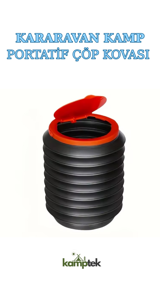 Kamp Karavan Araç Portatif Katlanabilir Plastik Çöp Kovası Çok Amaçlı