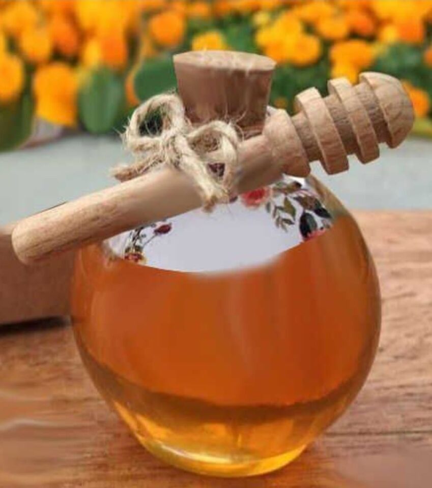 Kamptek Ahşap Mini Kalın Bal Kaşığı 6 Adet Paketli 6 Cm