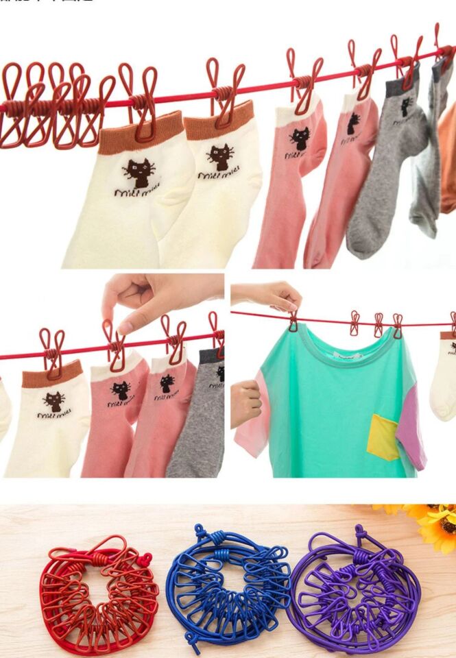 Karavan Kamp Doğa Pratik Çamaşır İpi Askı Aparatı