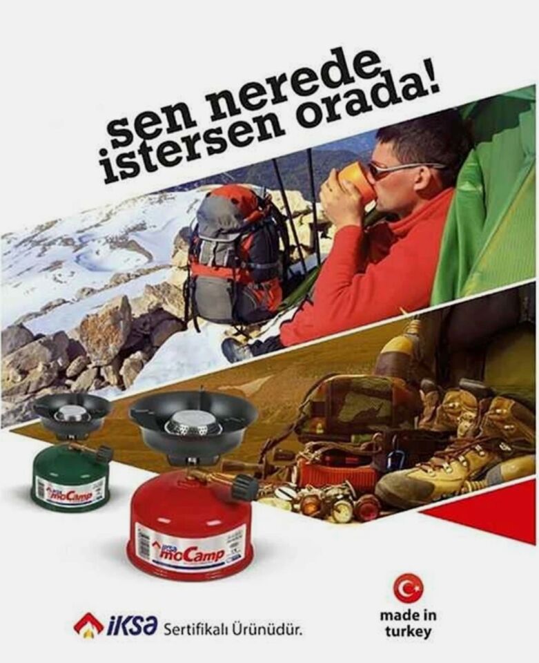 Kamp Ocağı Set Kolay Taşınabilir Denge Aparatlı Çakmak Gazı Hediyeli