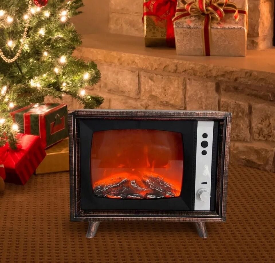 Wintage Dekoratif TV Tasarım Şömine Lamba Dekor