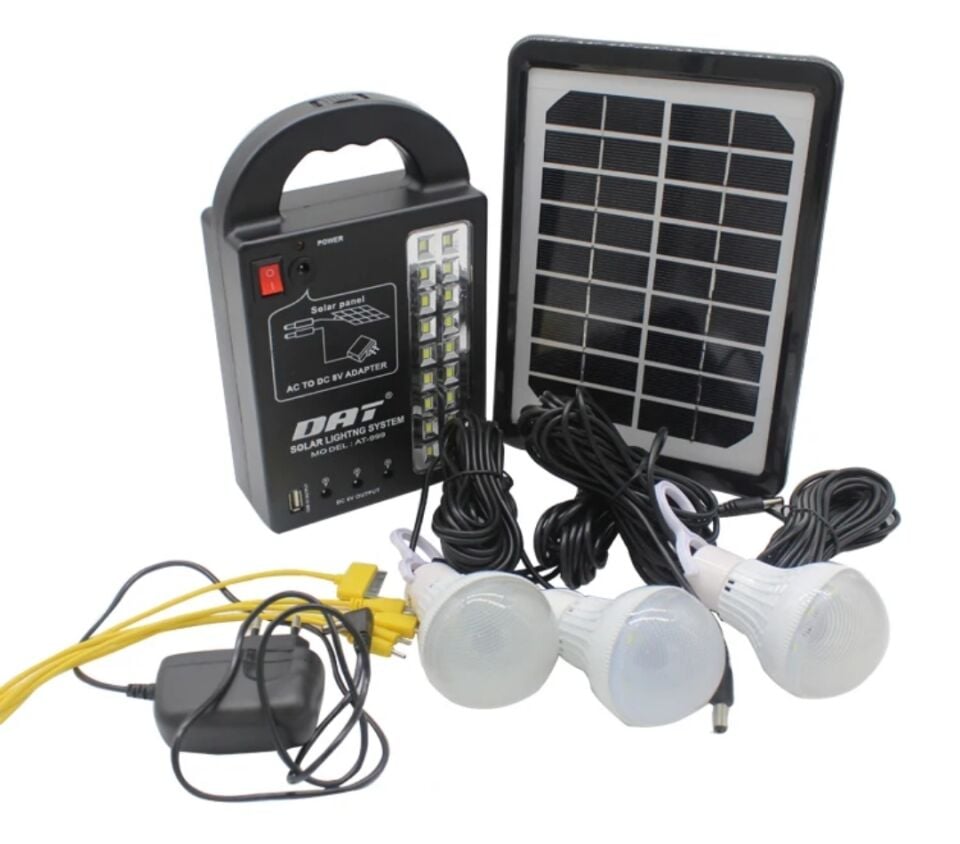 Güneş Enerjili Aydınlatma Sistemi Set Ampullü Çadır Kamp Alanı