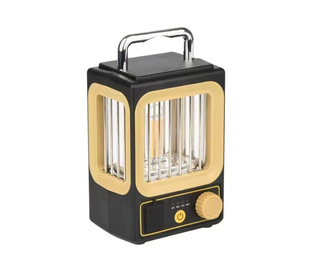 Tasarım Şarj Edilebilir LED Rustik Kamp Doğa Işıldağı Fener