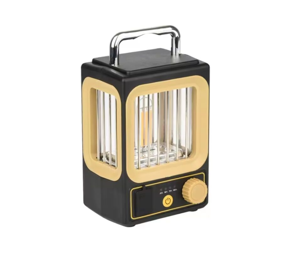 Tasarım Şarj Edilebilir LED Rustik Kamp Doğa Işıldağı Fener