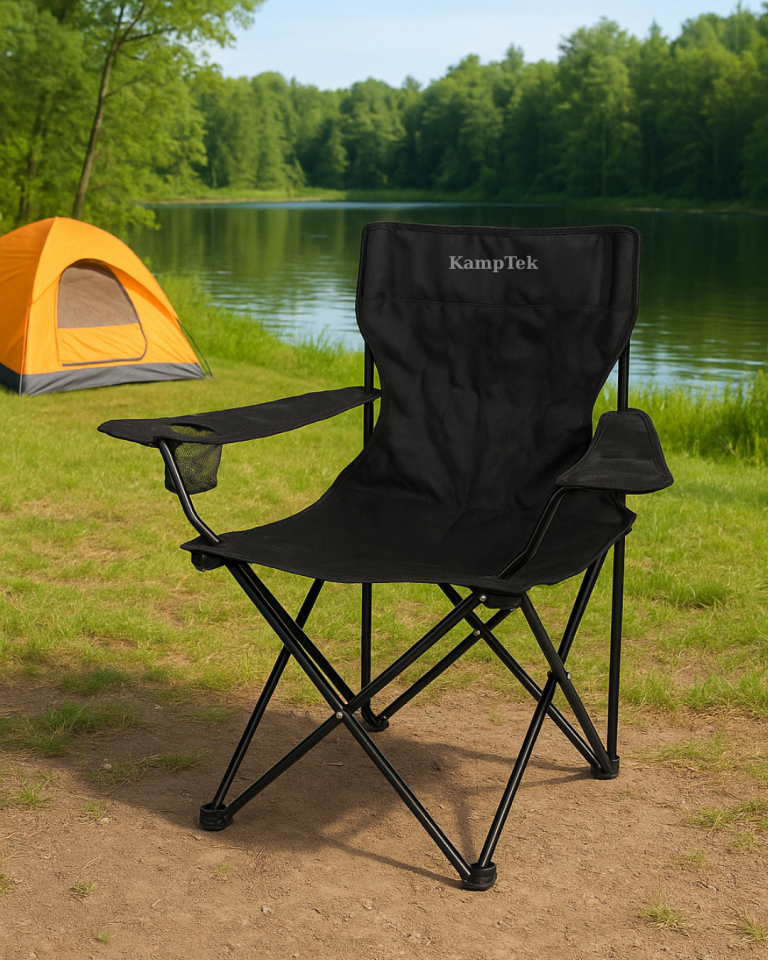 Kamp Piknik Doğa Sandalyesi Katlanabilir Taşıma Çantalı Kolay Kurulum Sandalye Siyah