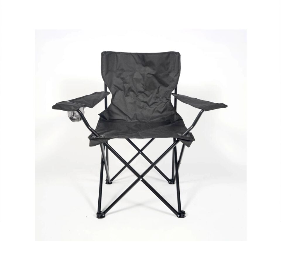 Kamp Piknik Doğa Sandalyesi Katlanabilir Taşıma Çantalı Kolay Kurulum Sandalye Siyah