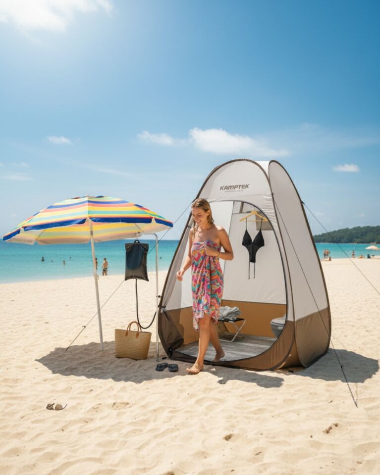 KampTek Pratik Taşınabilir Kamp Duşu ve Soyunma Kabini WC Kabini