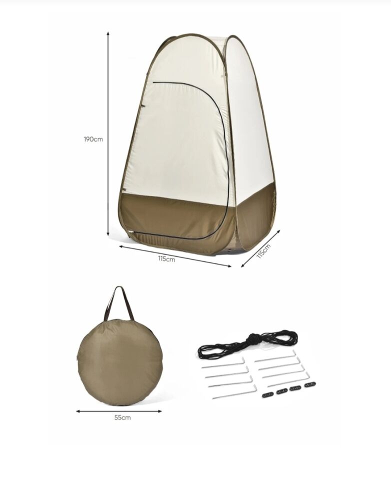 KampTek Pratik Taşınabilir Kamp Duşu ve Soyunma Kabini WC Kabini