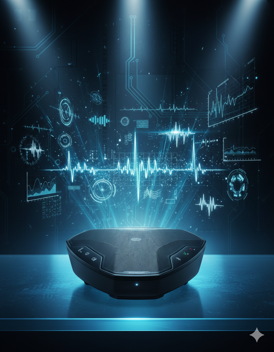 Ego Profesyonel Toplantı ve Konferans Hoparlörü 100Mah Yeni Nesil Teknoloj Siyah Hoparlör